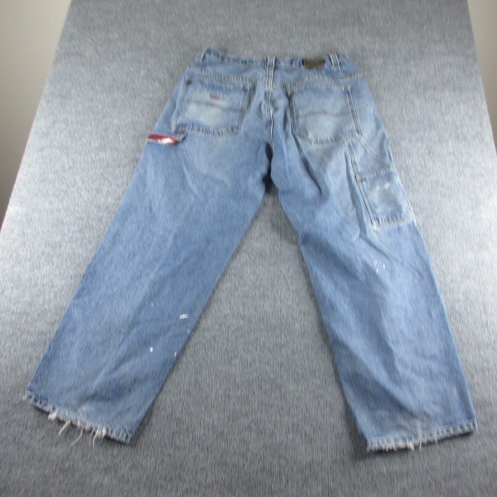 VINTAGE U.S. Polo Assn Jeans Mens 36x30 Blue Carpenter Baggy Distressed Y2K